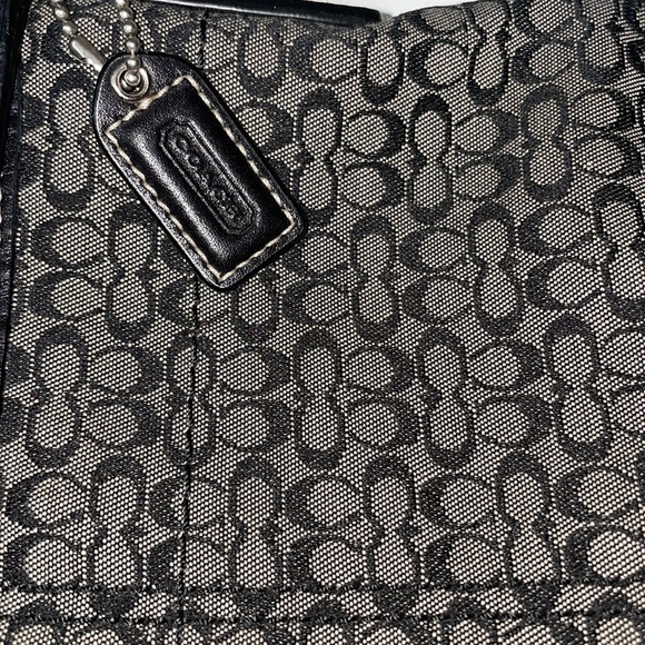 Black Coach Crossbody Purse with Silver Hardware - Picture 5 of 5